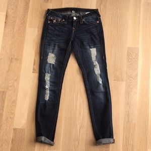 True Religion Skinny Distressed Jeans